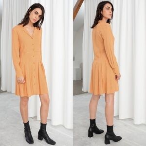 & OTHER STORIES Houndstooth Pleated Dress